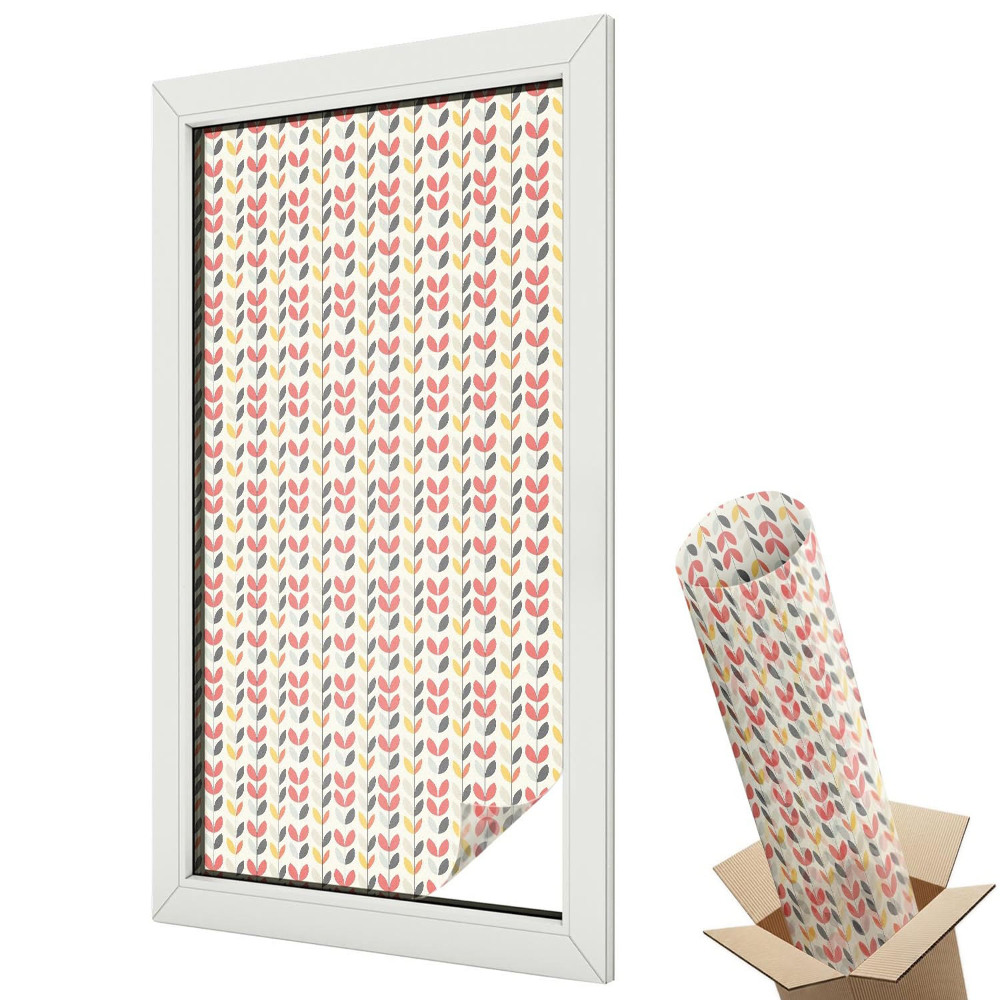 Fólia ablakra Retro levelek