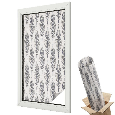 Öntapadós belátásgátló fólia ólomüveg Elegáns tollak