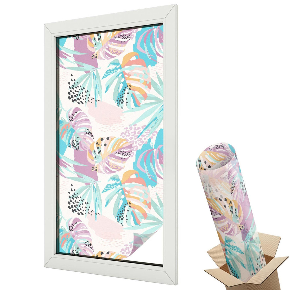 Fényvédő fólia ablakra Absztrakt dzsungel