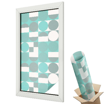 Öntapadós belátásgátló fólia ólomüveg Geometriai alakzatok