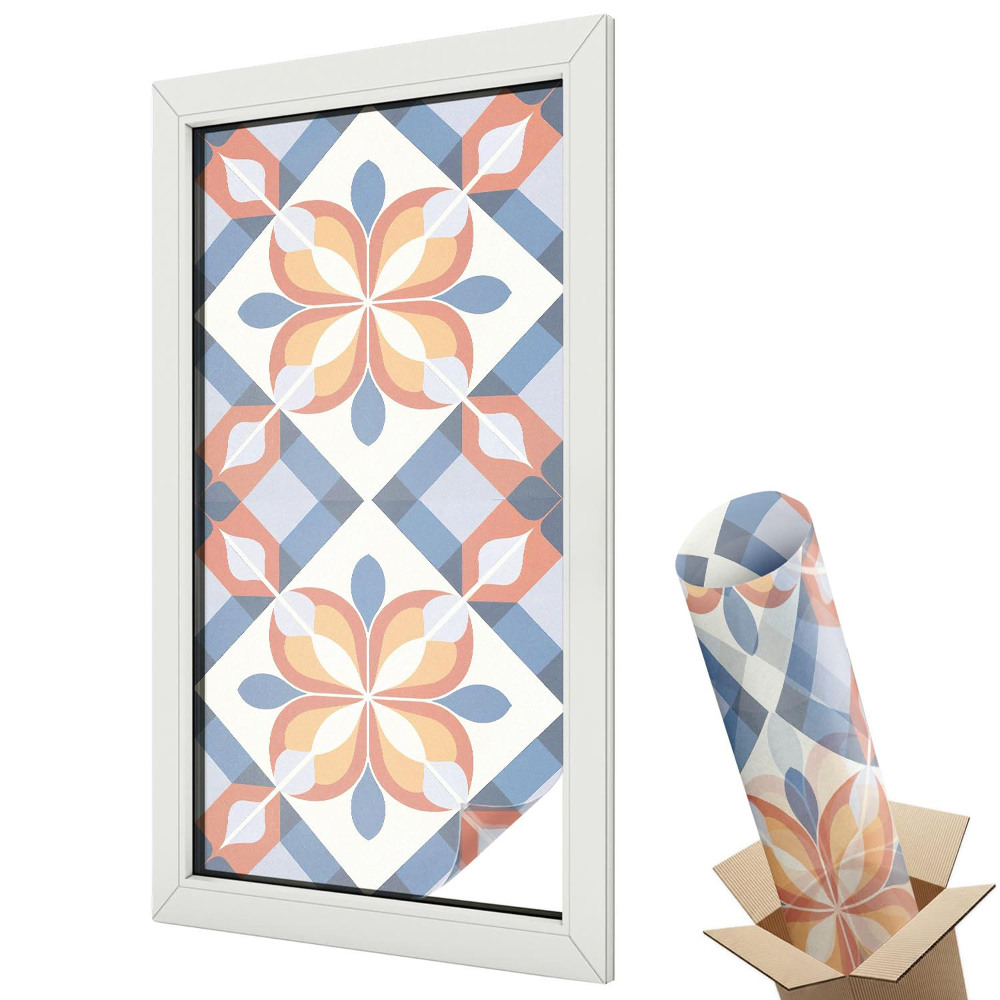 Fólia ablakra Színes szimmetria