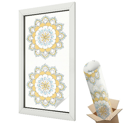 Fólia ablakra Színes mandalák