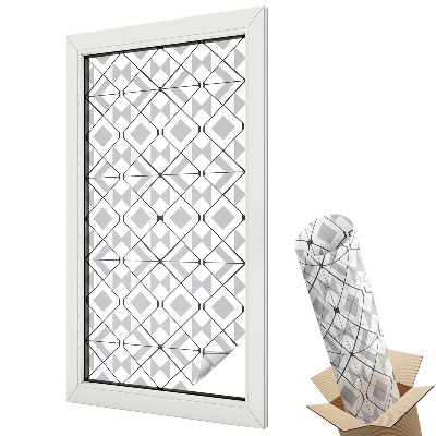 Öntapadós belátásgátló fólia ólomüveg Geometriai minták