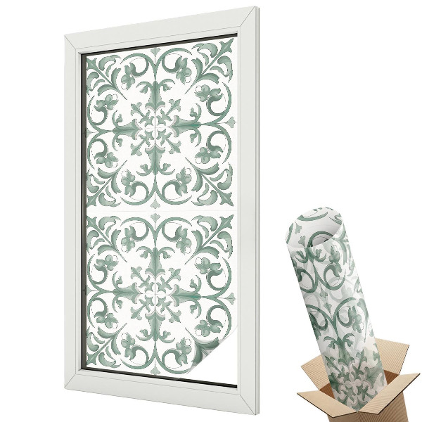 Fényvédő fólia ablakra Növényi díszek