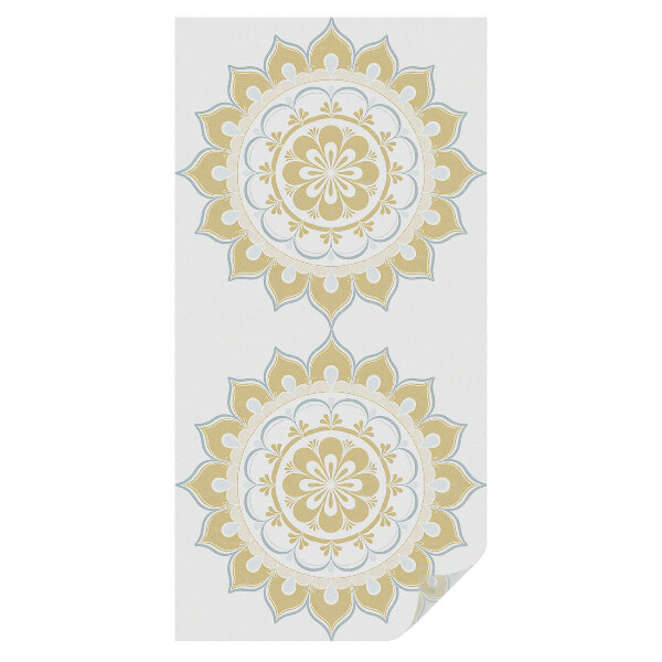 Öntapadós belátásgátló fólia ólomüveg Virágos mandala