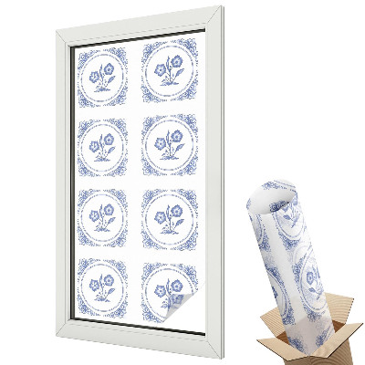 Fólia ablakra Finom virágok