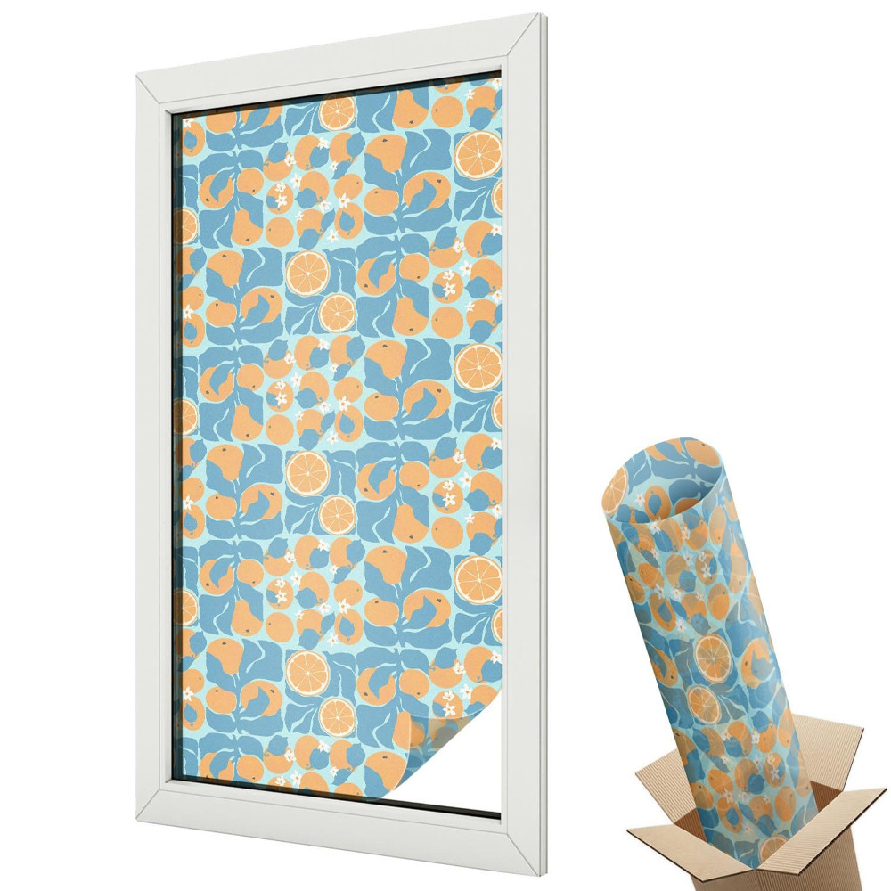 Öntapadós belátásgátló fólia ólomüveg Halas citrusfélék