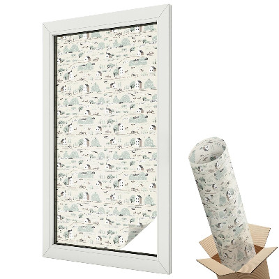 Fényvédő fólia ablakra Egy idilli falu