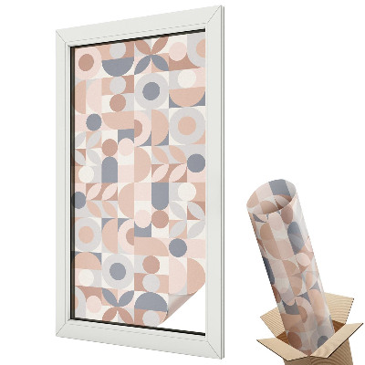 Öntapadós belátásgátló fólia ólomüveg Absztrakt mozaik