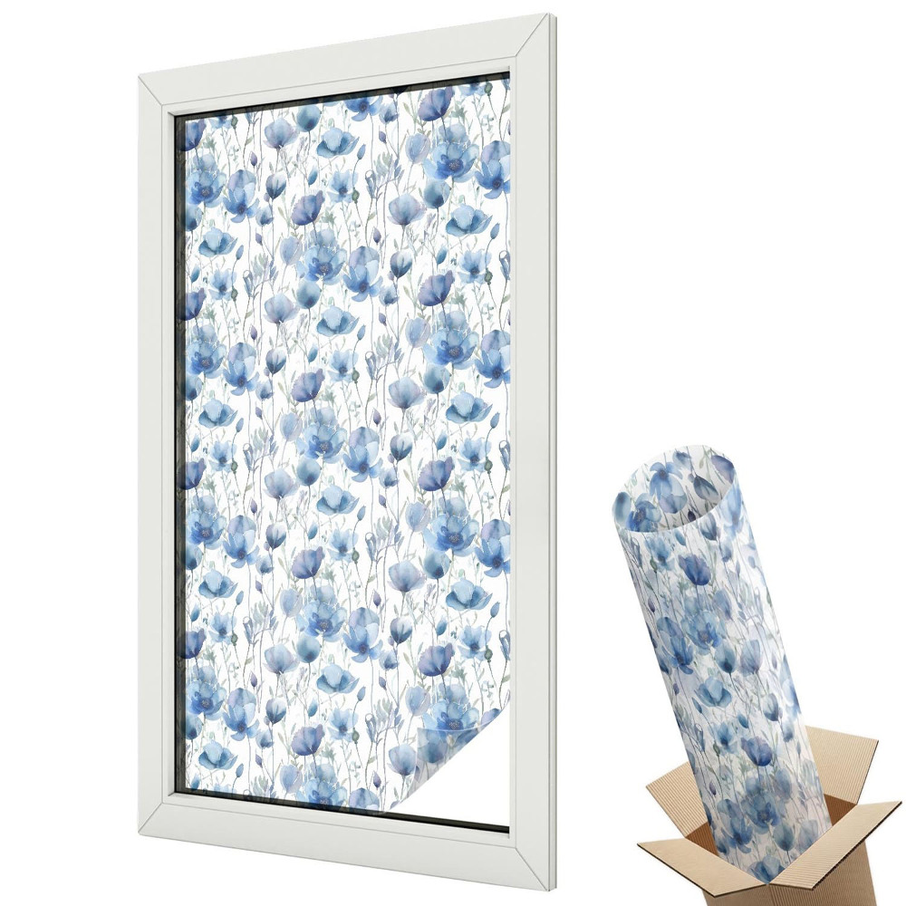 Fényvédő fólia ablakra Akvarell virágok