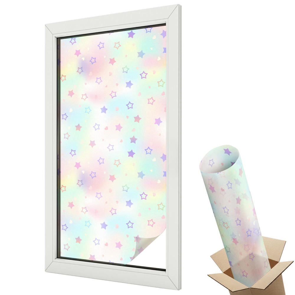 Fólia ablakra Szivárvány minták