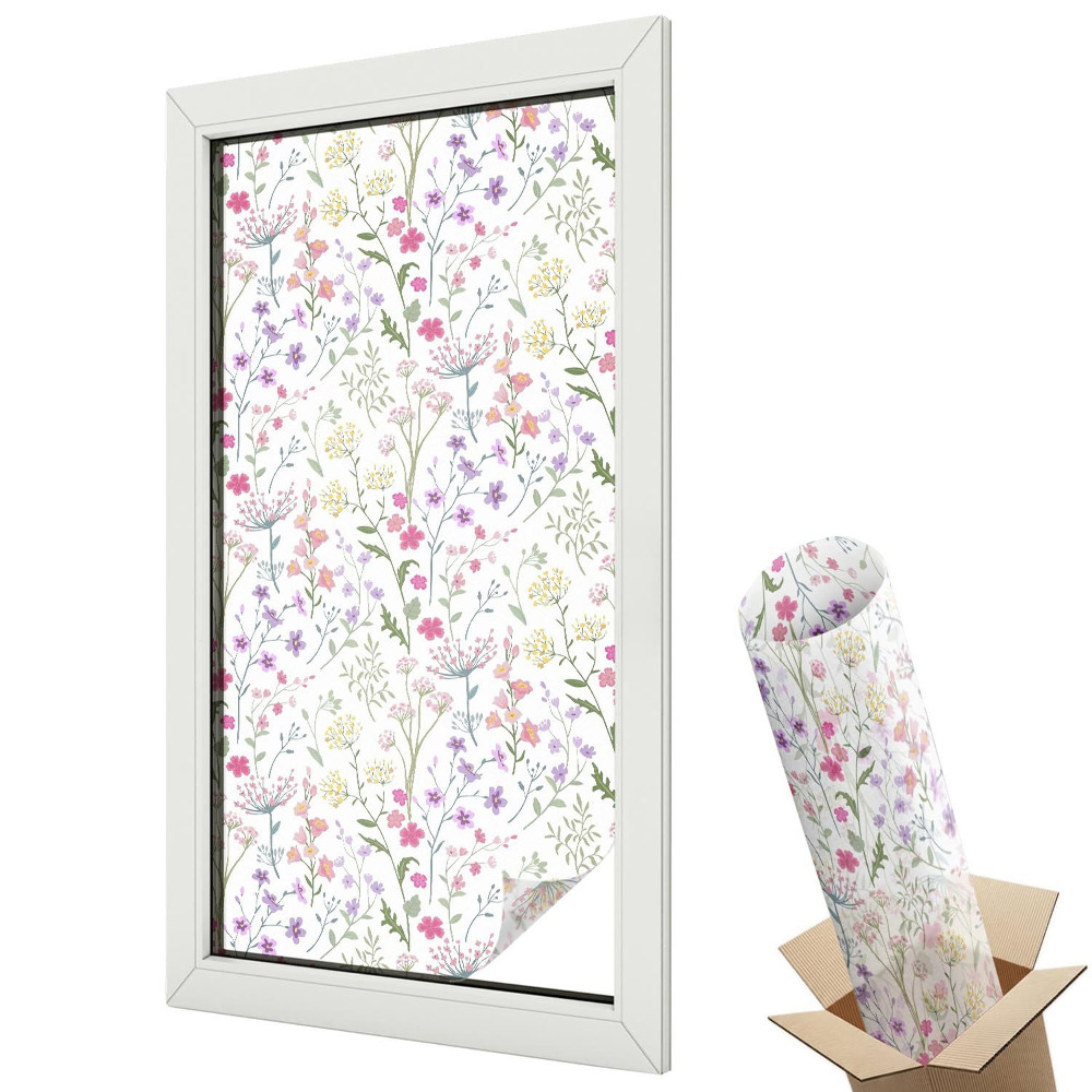 Fólia ablakra Virágos rét