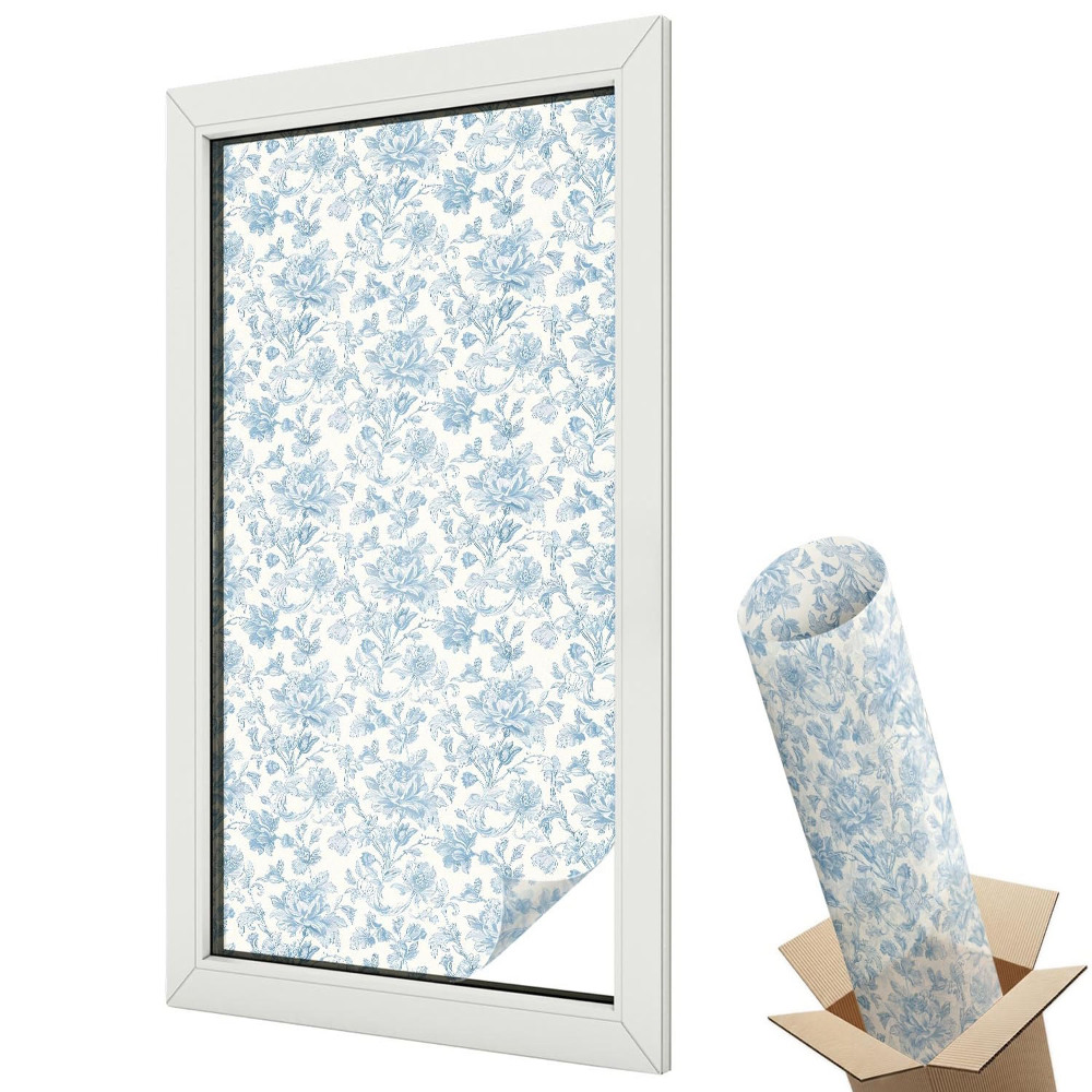 Fényvédő fólia ablakra Virágminta