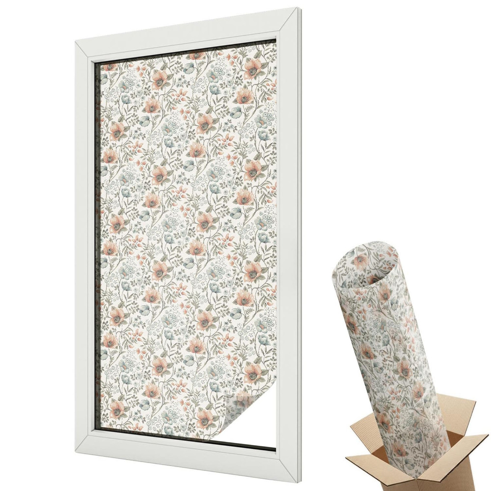 Fólia ablakra Virágminta