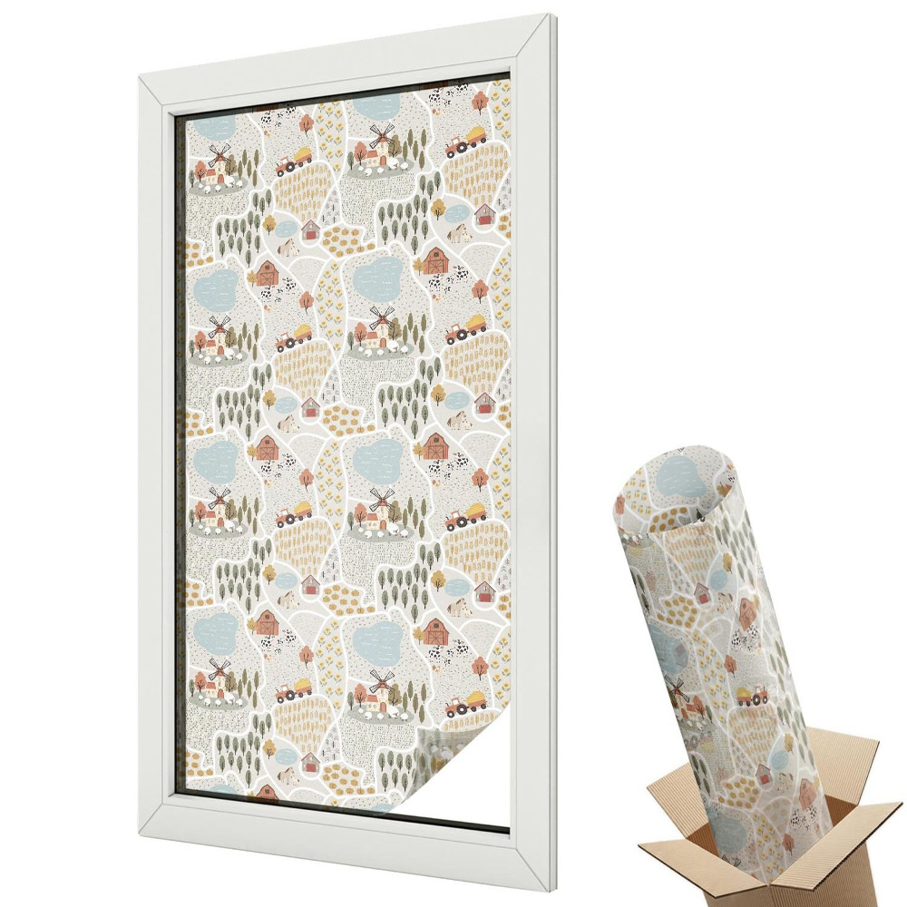 Belátásgátló ablakfólia dekoratív Egy idilli falu