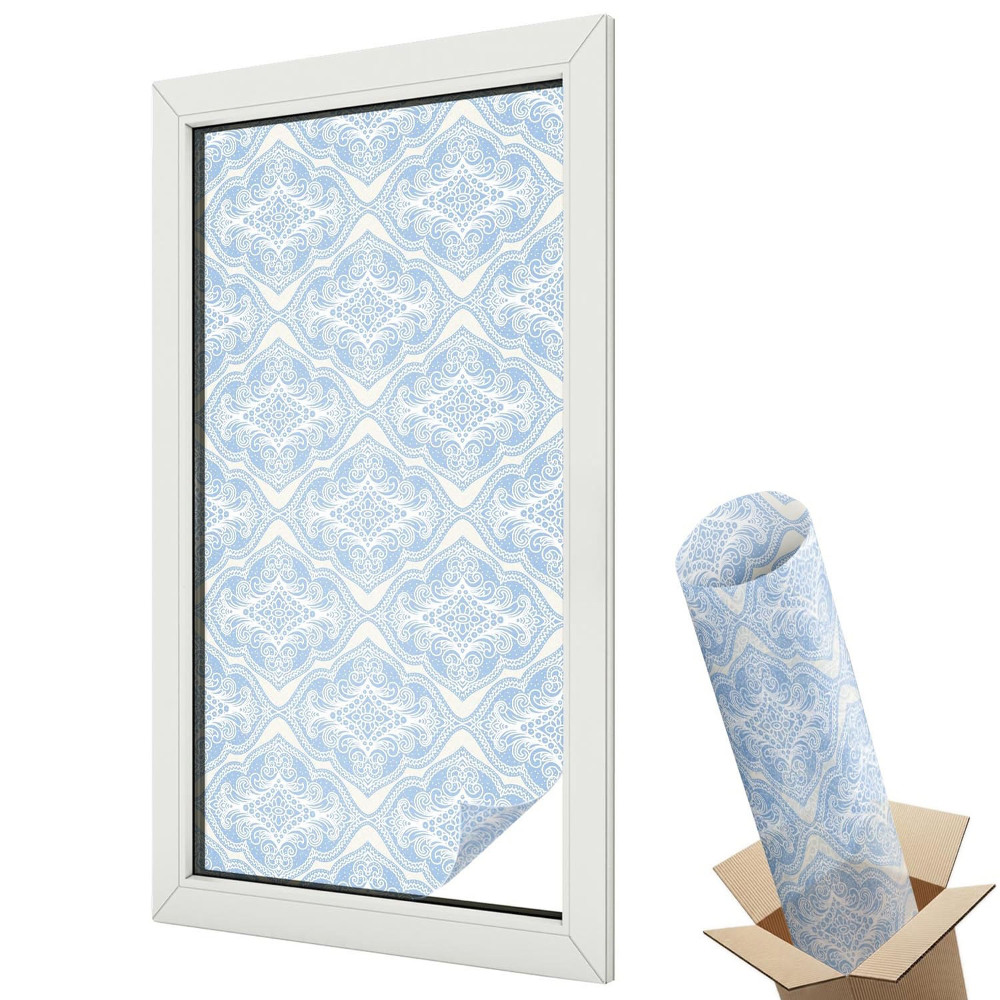 Öntapadós belátásgátló fólia ólomüveg Virágdísz