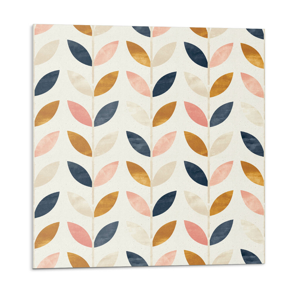 Vinyl csempe falra Levélminta sorokban