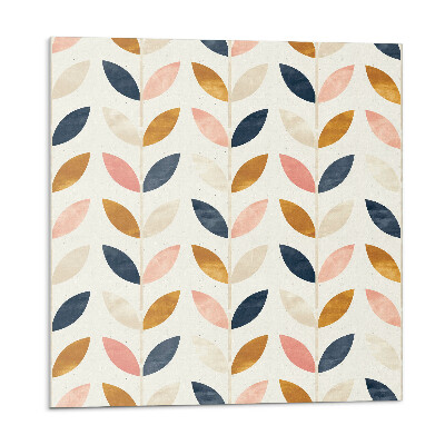 Vinyl csempe falra Levélminta sorokban