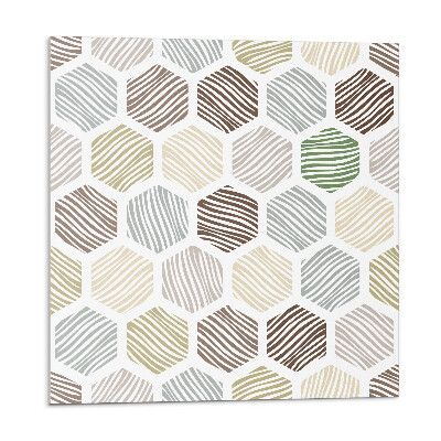 Vinyl csempe falra Hatszögletű minta vonalakkal