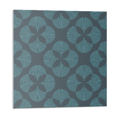 Vinyl csempe falra Virágminta körökkel