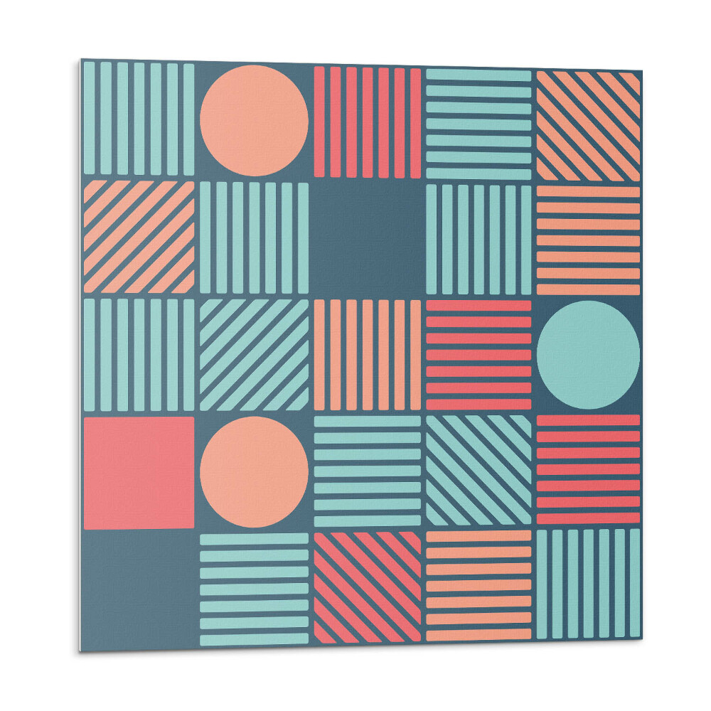 Vinyl csempe Geometria színes formákkal