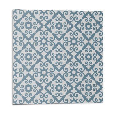 Vinyl csempe falra Minta díszekkel és virágokkal