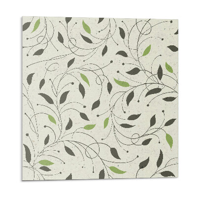 Öntapadós vinyl csempe Minta levelekkel és gallyakkal