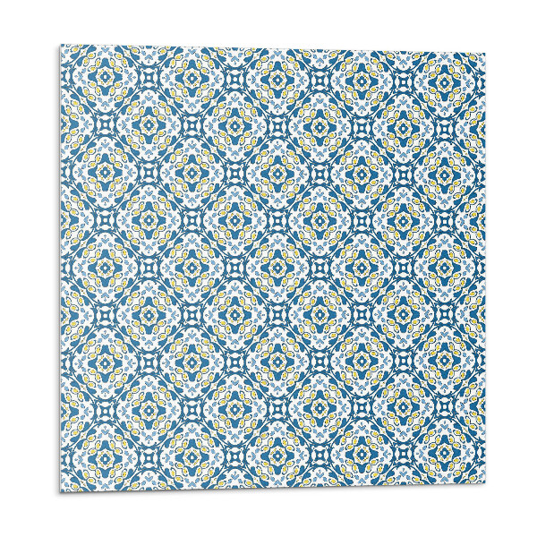 Vinyl csempe Geometrikus minta virágmotívummal