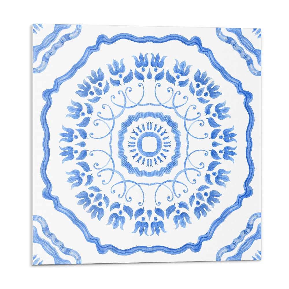 Öntapadós vinyl csempe Virágmotívum körben