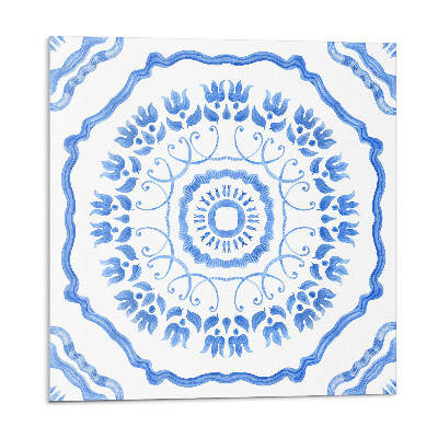 Öntapadós vinyl csempe Virágmotívum körben