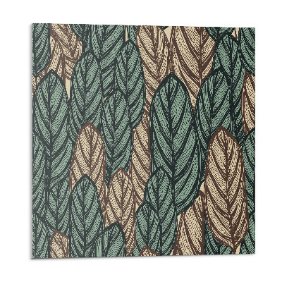 Öntapadós vinyl csempe Levélminta a háttérben