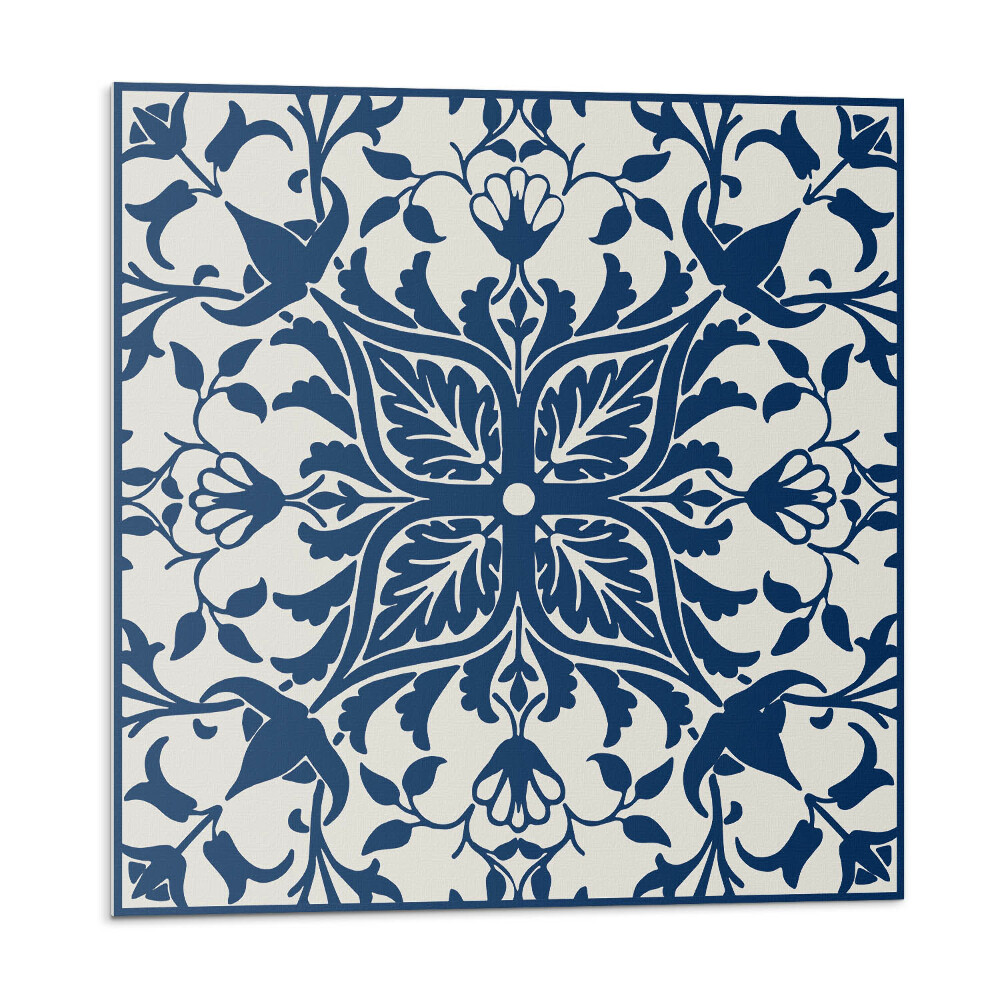 Vinyl csempe Virágminta levelekkel