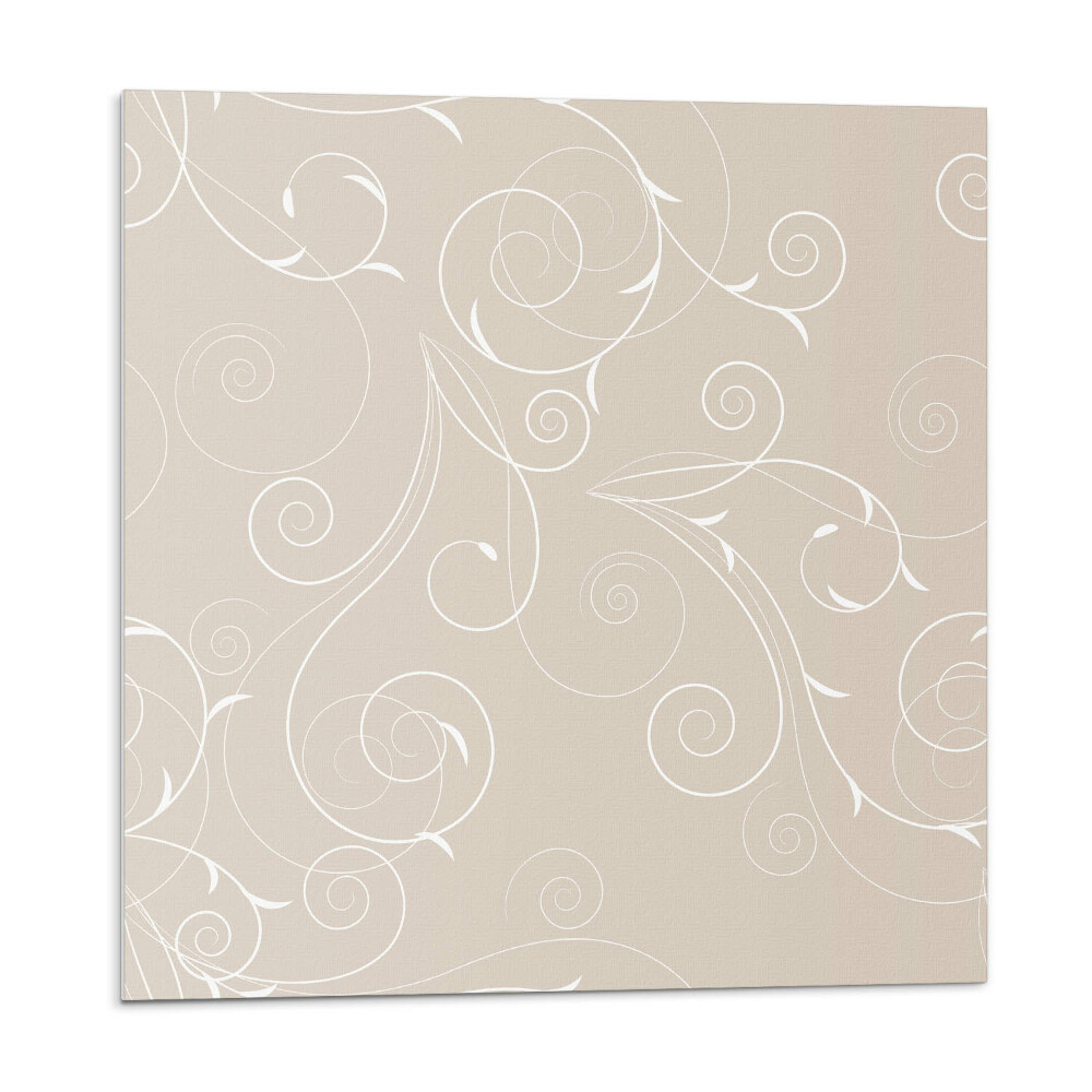 Vinyl csempe falra Finom spirálok és levelek