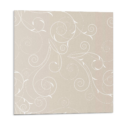 Vinyl csempe falra Finom spirálok és levelek