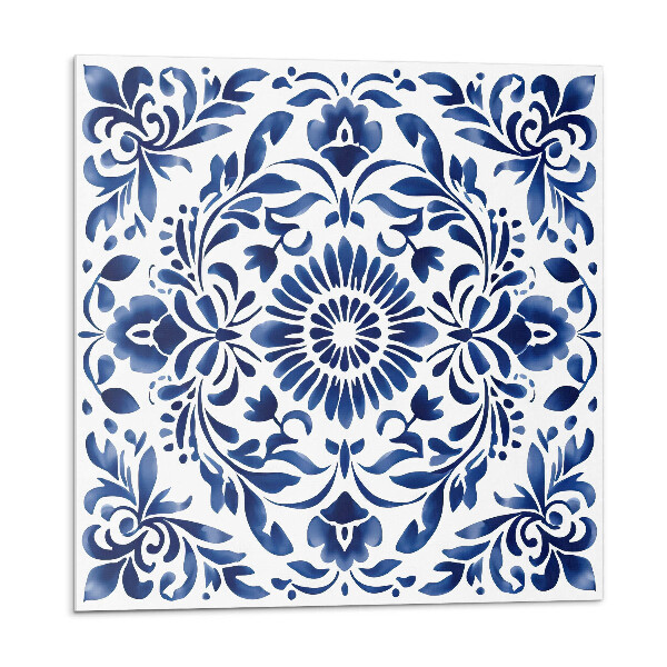 Vinyl csempe falra Virágminta díszekkel