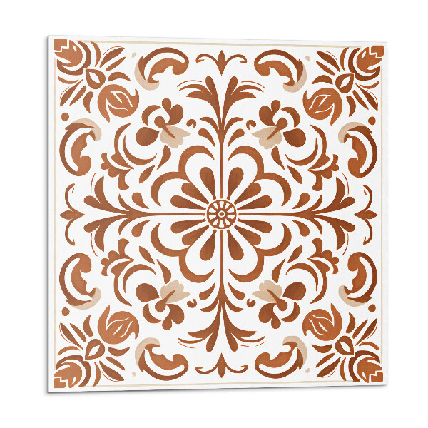 Vinyl csempe falra Díszes virágmintás