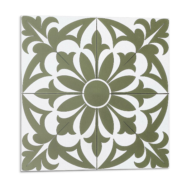 Vinyl csempe falra Virágminta levelekkel