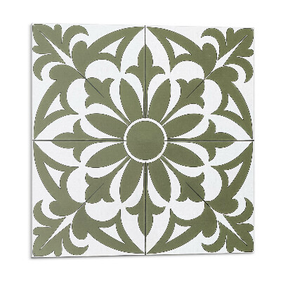 Vinyl csempe falra Virágminta levelekkel