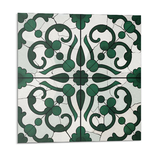 Öntapadós vinyl csempe Növényi minta díszekkel