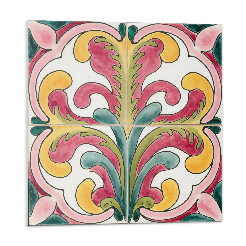 Öntapadós vinyl csempe Hullámos növényi minta