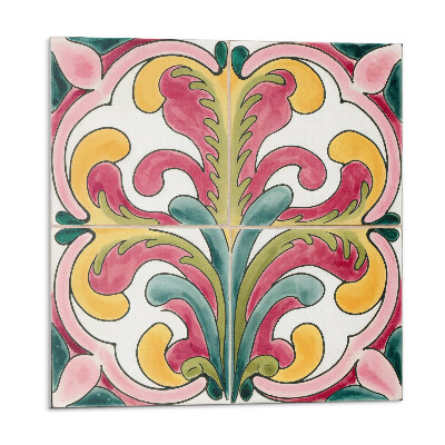 Öntapadós vinyl csempe Hullámos növényi minta