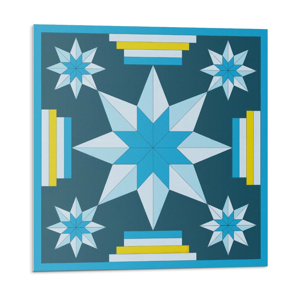 Vinyl csempe falra Geometriai csillagok elrendezése