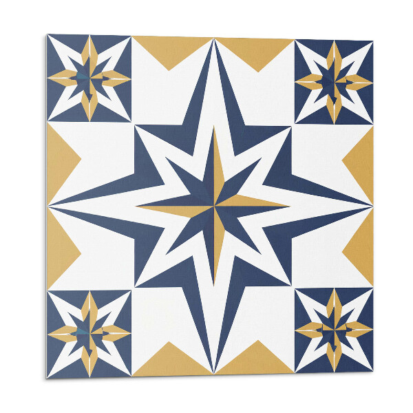 Vinyl csempe Geometrikus csillagok négyzetekben
