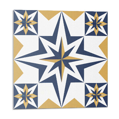 Vinyl csempe Geometrikus csillagok négyzetekben