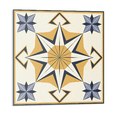 Öntapadós vinyl csempe Iránytű minta csillagokkal