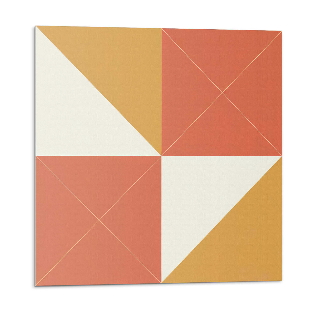 Vinyl csempe Geometria meleg tónusokban