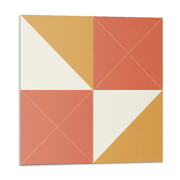 Vinyl csempe Geometria meleg tónusokban