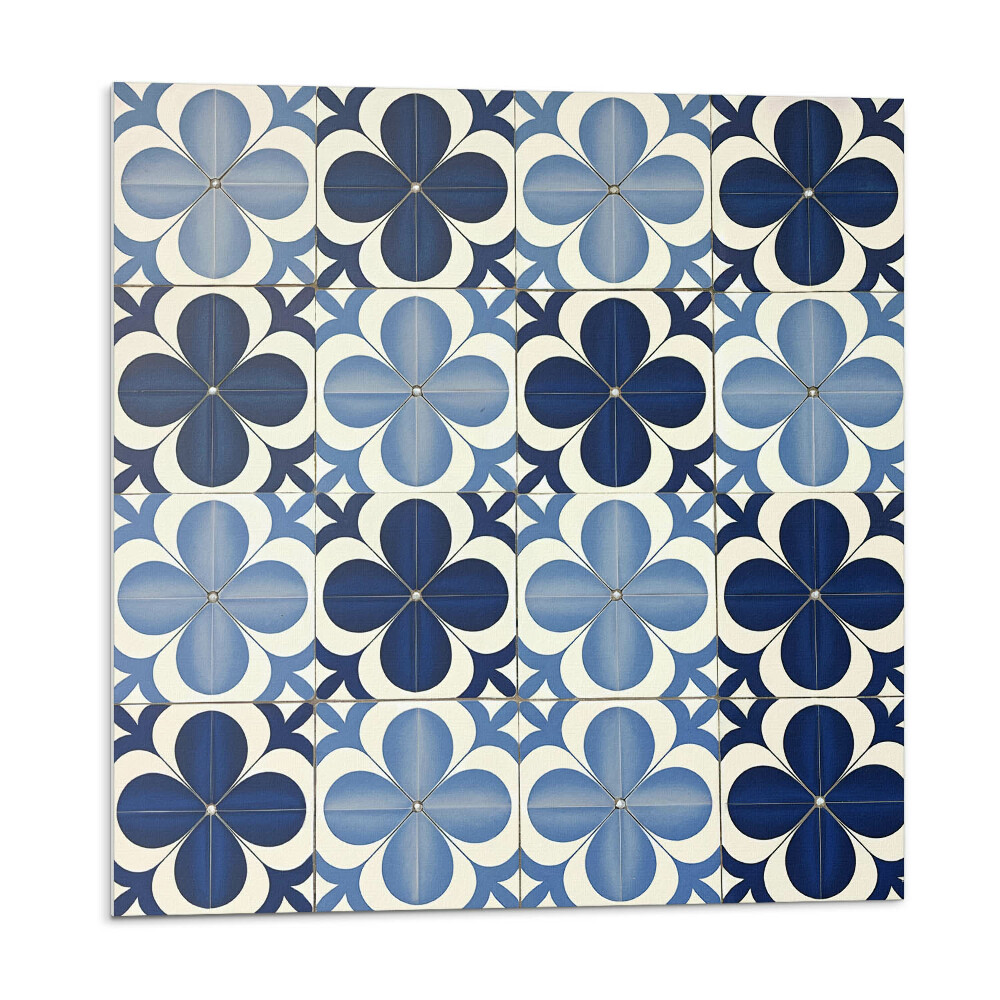 Öntapadós vinyl csempe Geometrikus virágmintás