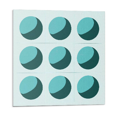 Vinyl csempe Geometriai golyók egy rácsban