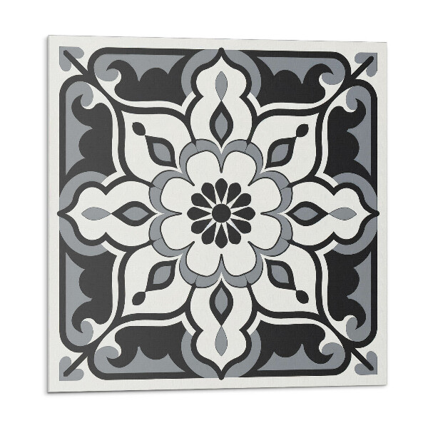 Öntapadós vinyl csempe Virágminta díszekkel